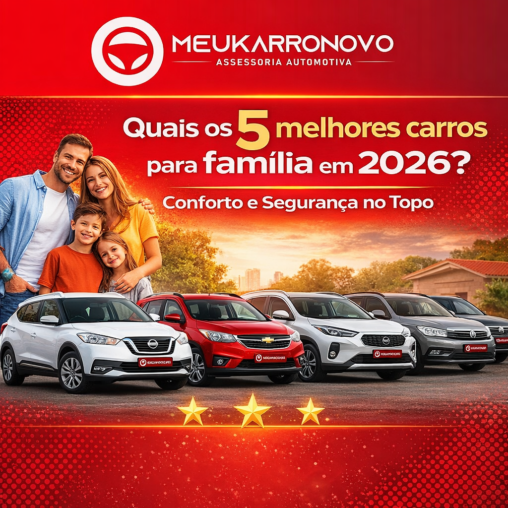 Quais os 5 melhores carros para fam�lia em 2026