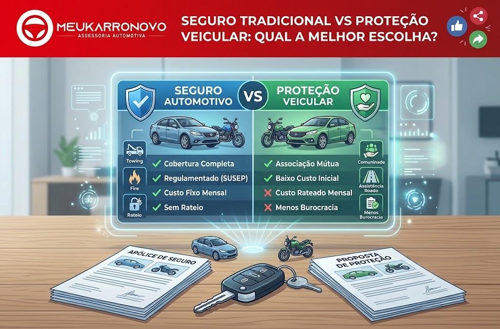 Proteção Veicular ou Seguro: Qual a Diferença Real e Qual Escolher?