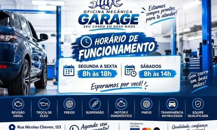 Oficina Mecânica Garage | Manutenção Automotiva em Centro, São João de Meriti - RJ