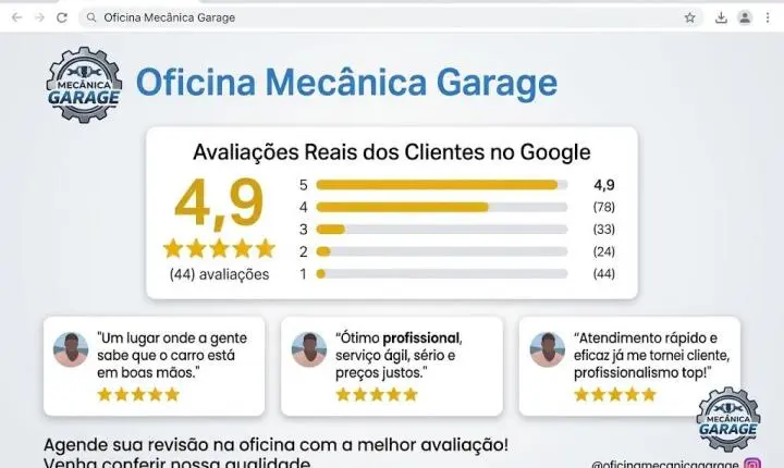 Oficina Mecânica Garage | Manutenção Automotiva em Centro, São João de Meriti - RJ