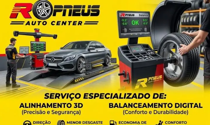 R Pneus Auto Center | Auto Center em Vilar dos Teles, São João de Meriti - RJ